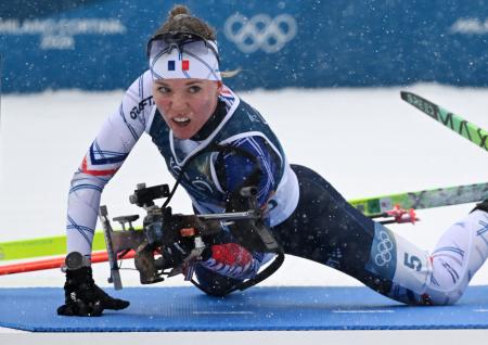 ミシュロンが優勝、メダル三つ目　バイアスロン・２１日