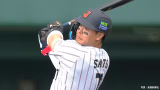 侍ジャパン、日本一ソフトバンクに13得点で圧勝！佐藤輝明ら阪神勢が11打点と絶好調　&ldquo;初陣&rdquo;は雨により7回途中で終了