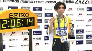 平林清澄 日本選手トップの5位！2時間6分14秒、大逃げの吉田を37kmで捉える冷静なレース展開【大阪マラソン】