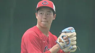 【カープ沖縄キャンプ】玉村キャッチボール再開「焦らず、でも早く」肩甲骨付近のコンディション不良から前進