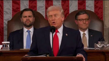 トランプ大統領が一般教書演説　&ldquo;アメリカの黄金時代&rdquo;とアピールも&hellip;関税措置に違法判決、支持率も低迷