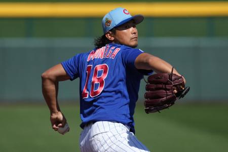 今永、初登板は２回無失点　今井はブルペンで２１球