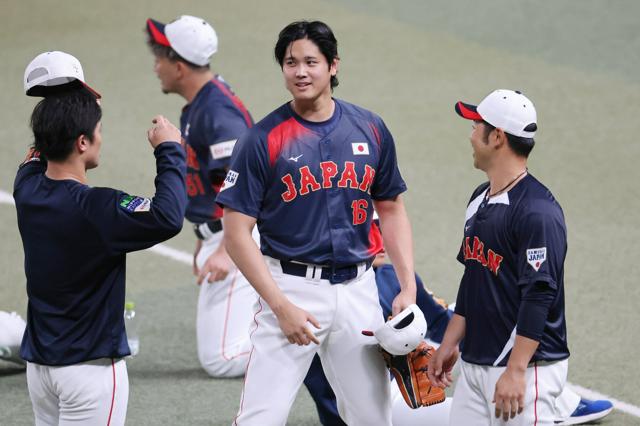 帰国した大谷翔平、「侍ジャパン」に合流　今大会は指名打者に専念