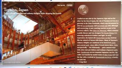 NYタイムズ効果で外国人宿泊者が3割増　富山県、アメリカからは65％の大幅増