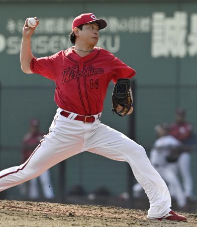 楽１―０広（１日）　広島・大瀬良、３回無失点