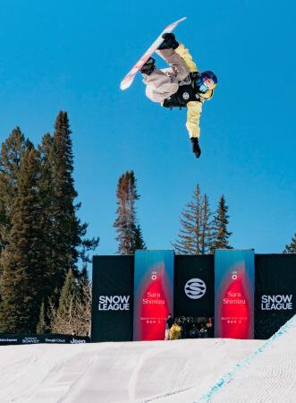 山田琉聖と清水さらが優勝　スノボ・スノーリーグ