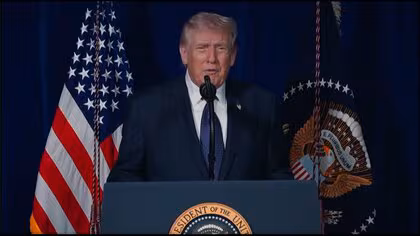 トランプ大統領「目標がすべて達成されるまで継続する」イラン攻撃でビデオ声明　「世界最大のテロ支援国家」と主張