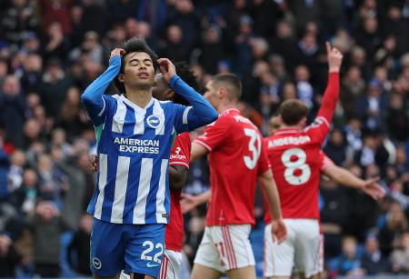 三笘薫、鎌田大地は終盤まで　サッカーのプレミアリーグ