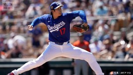 大谷翔平　オープン戦初登板　最速161km　4奪三振