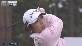 女子ゴルフ　佐久間朱莉　2勝目へ好発進