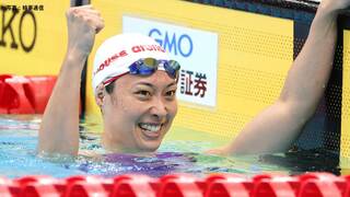 鈴木聡美 50m平で&ldquo;8連覇&rdquo;「楽しかったです」と笑顔、女子800m自由形では22年ぶりに国内最古の日本記録更新【競泳・日本選手権】