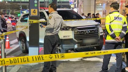 「バーンって思い切り音が&hellip;」飲酒運転の車が歩道に突っ込み日本人ら4人重軽傷　50代男を拘束　韓国・ソウル