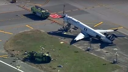 ニューヨーク衝突事故「警報システムが発生前に作動せず」　旅客機ボイスレコーダーで消防車両への進入許可は衝突20秒前