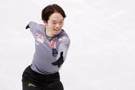 鍵山優真、男子ＳＰへ万全　世界フィギュア公式練習