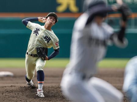 英明３―１東北　連続適時打で反撃かわす