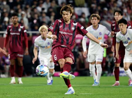 神戸が逆転勝ち、首位に　Ｊ１百年構想リーグ