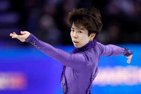 佐藤ＳＰ４位、鍵山は６位　世界フィギュア、マリニン首位