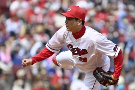 広１―０中（２９日）　栗林がプロ初先発で完封