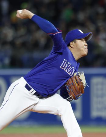 ヤ０―１中（３日）　柳、４季ぶり完封で初白星