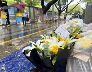 中国、蘇州事件の映像公開　死亡女性を「英雄」と紹介