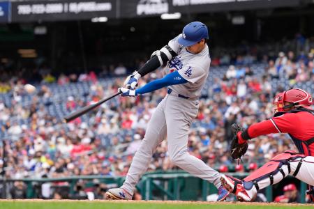 大谷、２戦ぶり２号ソロ　佐々木は三回まで２失点