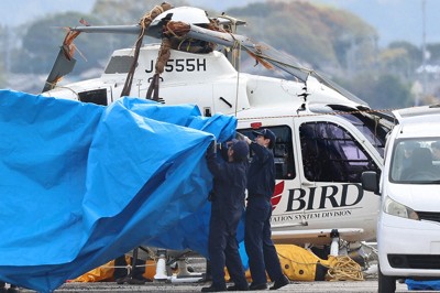 頼みは防災ヘリ　搬送までの時間は倍　事故1年　長崎・対馬